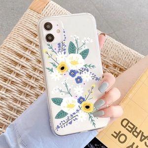 COPY - iPhone 12 Pro Cute Dainty Flower Clear Cas…